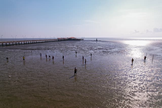 Futlama na Orla da Cidade de Macapá